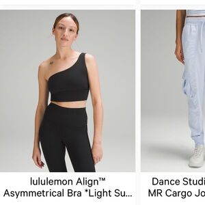 Lululemon Align Asymmetrical Bra ~ size 6 black